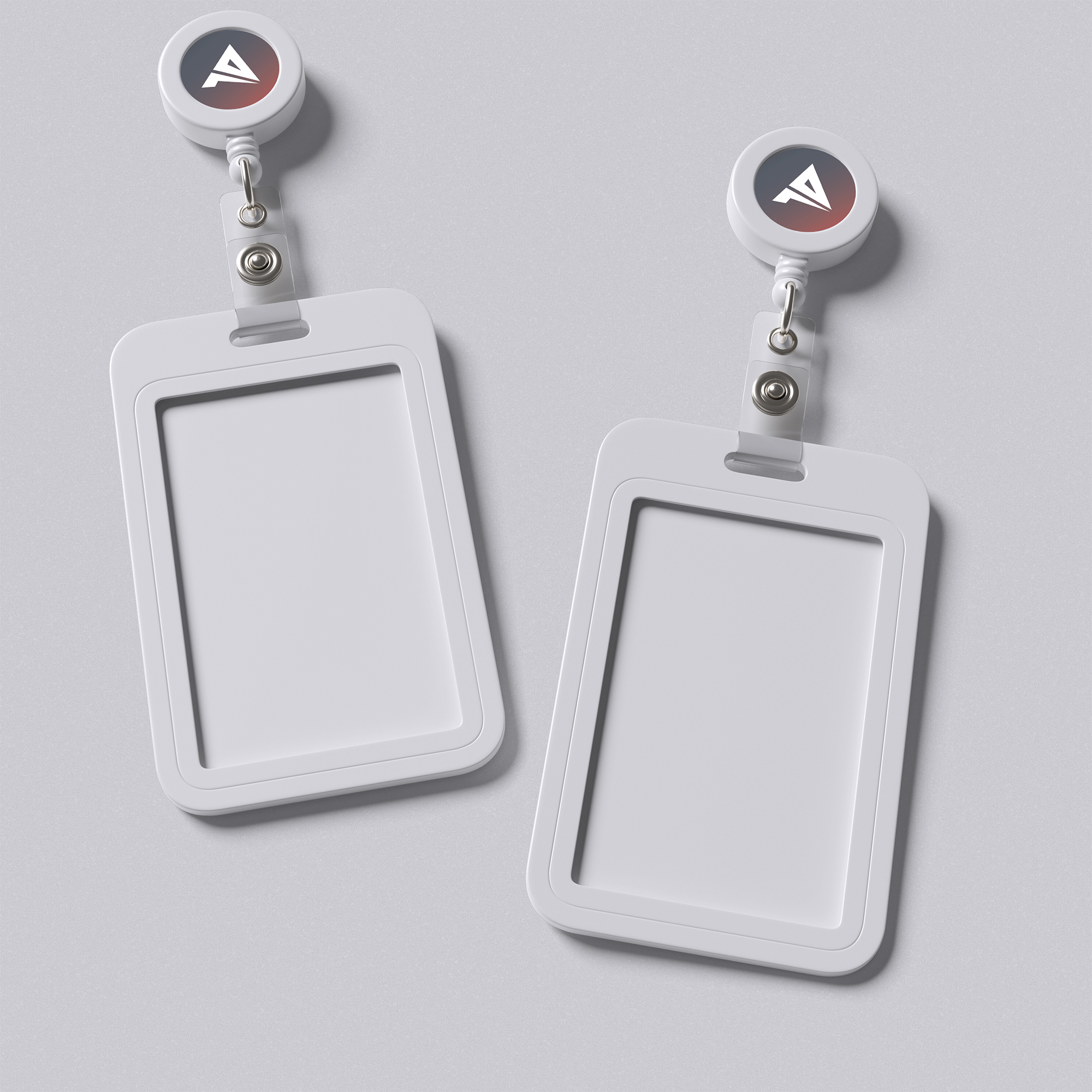 Action8 retractable ID badge reel printing KSA